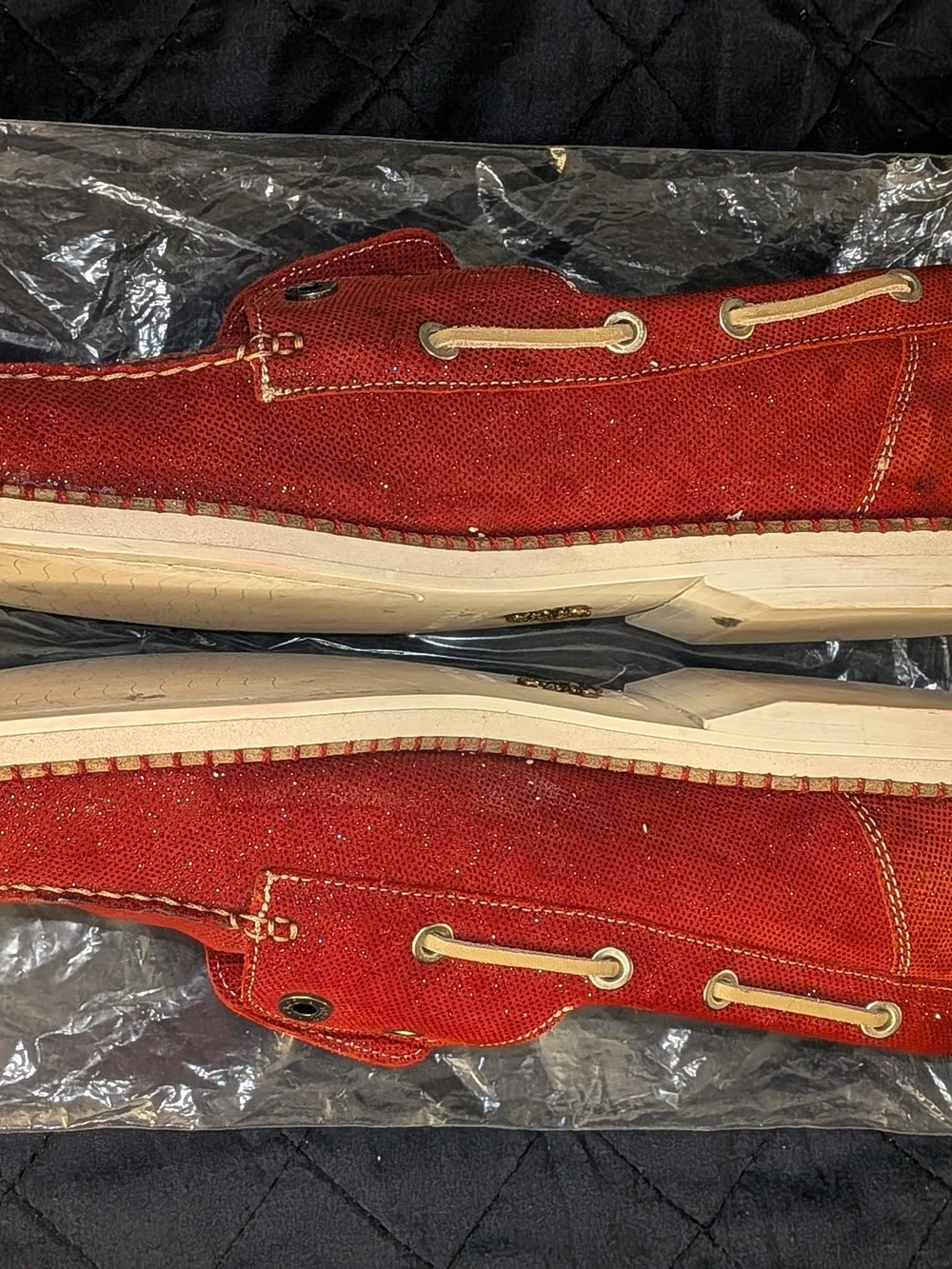 Jimmy Choo Red Men’s Slip-On Boat Shoes